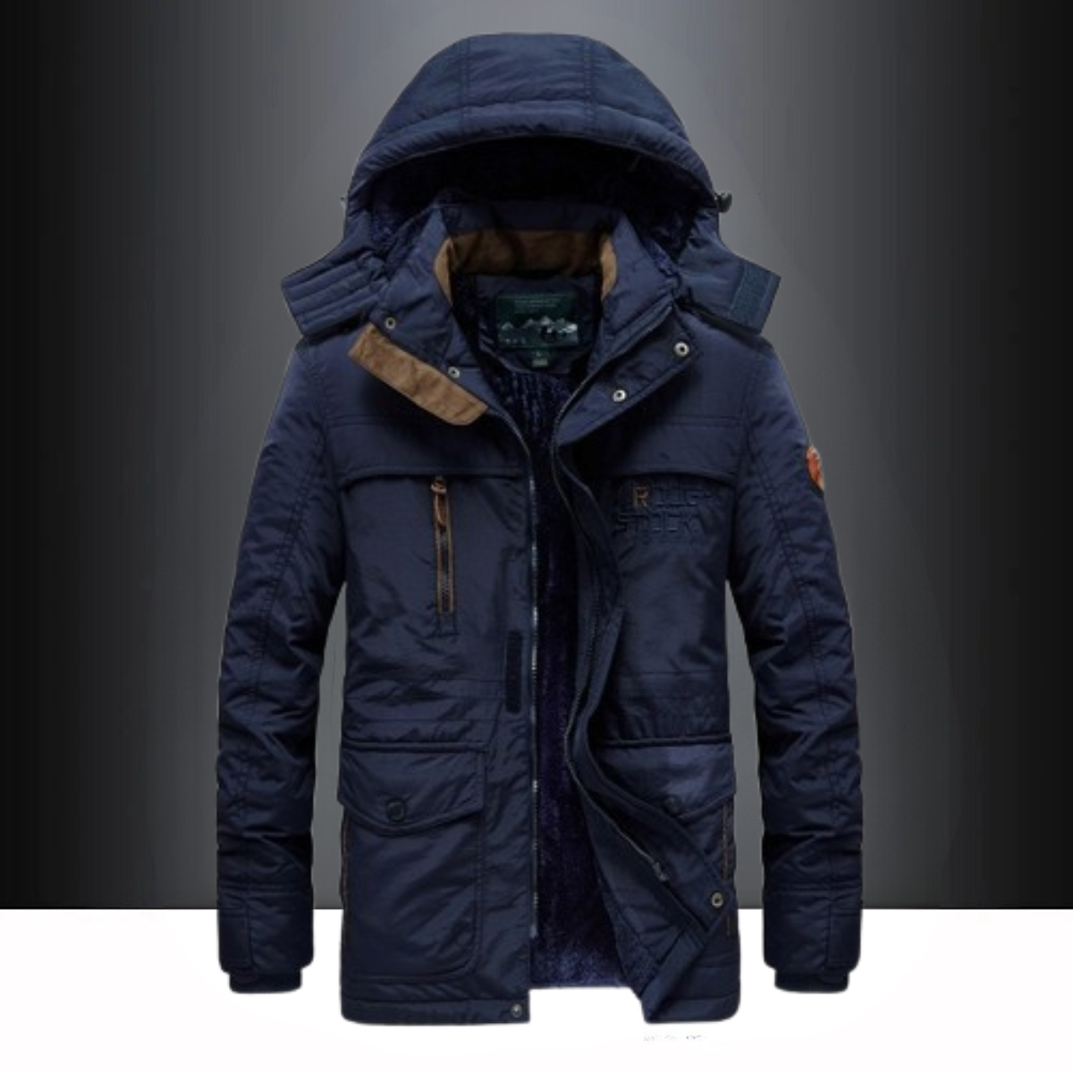 Winter Parka - Warme, mit Fleece gefütterte Winterjacke mit Kapuze für Männer-HauteBerlin