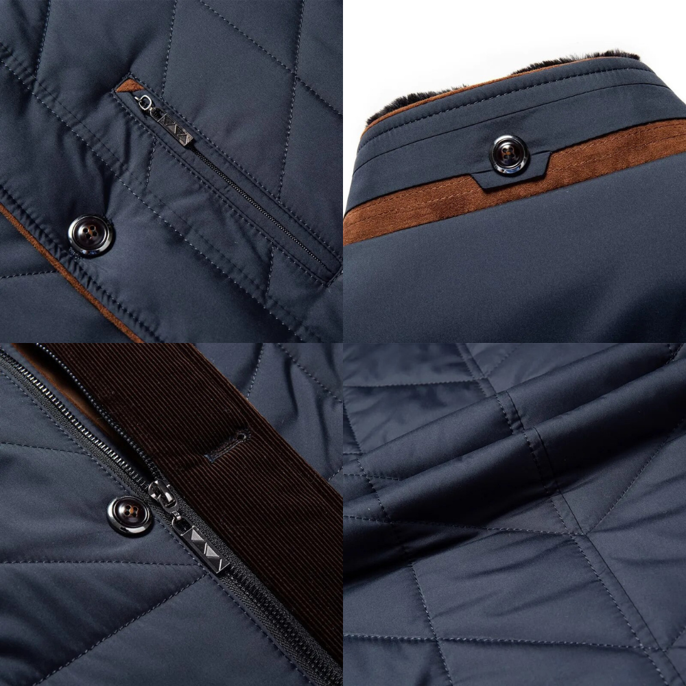 Winterjacke | Gefüttert | Reißverschluss | Daunenjacke | Herrenjacke-HauteBerlin