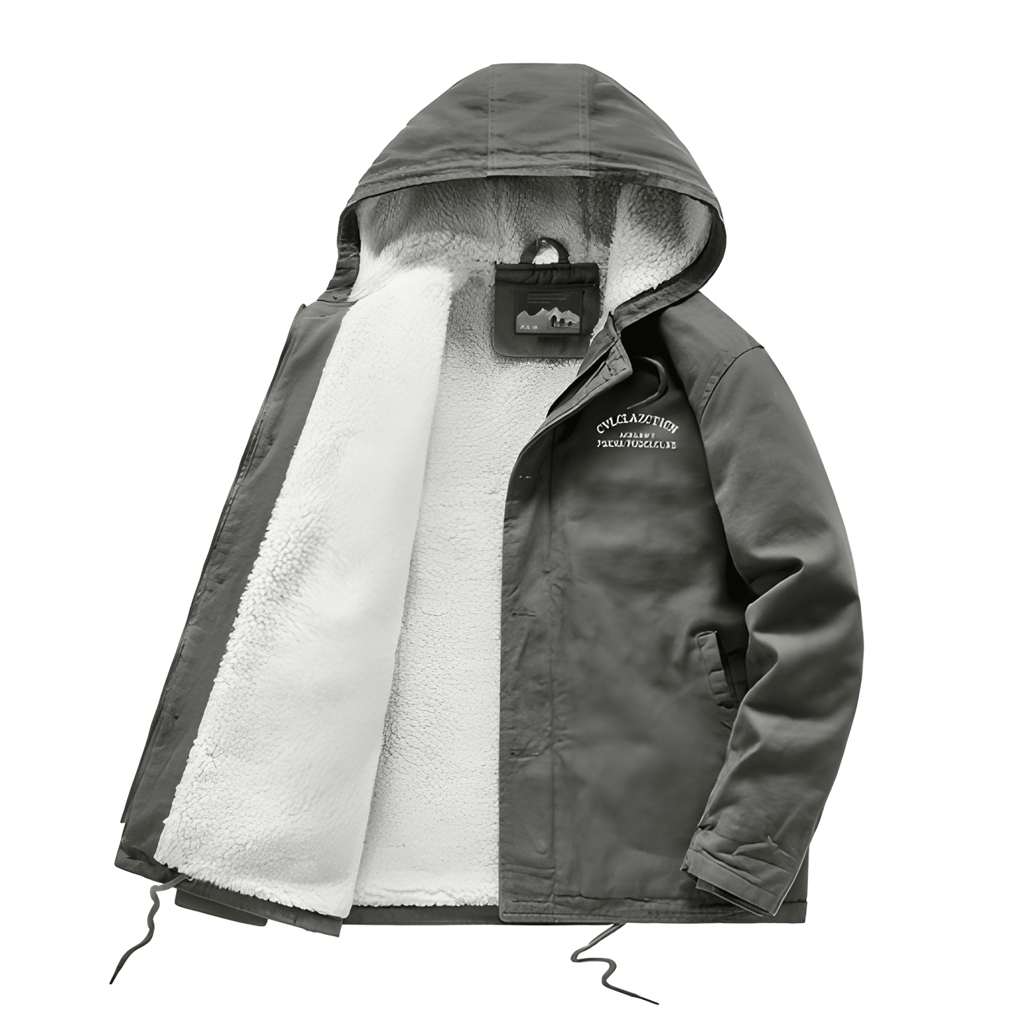 Winterjacke | Kapuze | Fleece gefüttert | Schneejacke | Herren Wintermantel-HauteBerlin