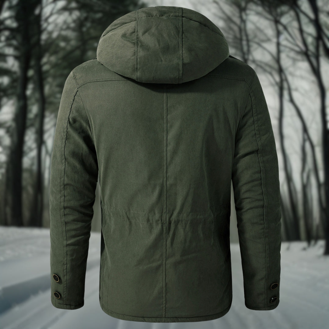 Winterjacke – mit Kapuze – mit Fleece gefüttert - Daunenjacke – Wintermäntel und -jacken für Herren-HauteBerlin