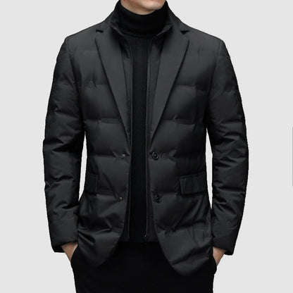 Winterparka-Gefütterte Winterjacke mit Reißverschluss für Herren-HauteBerlin