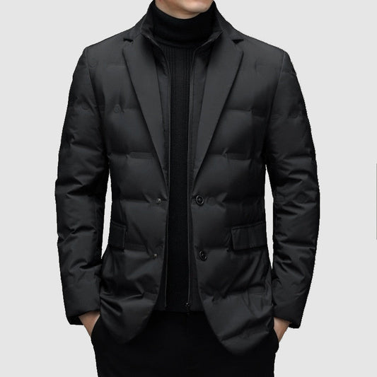 Winterparka-Gefütterte Winterjacke mit Reißverschluss für Herren-HauteBerlin