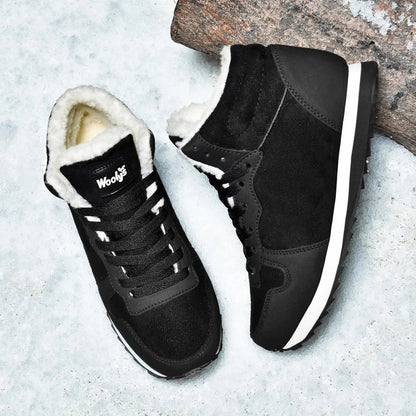 Winterschuhe – mit Fell gefüttert – rutschfest – Schnürschuhe – Winterschuhe für Herren-HauteBerlin