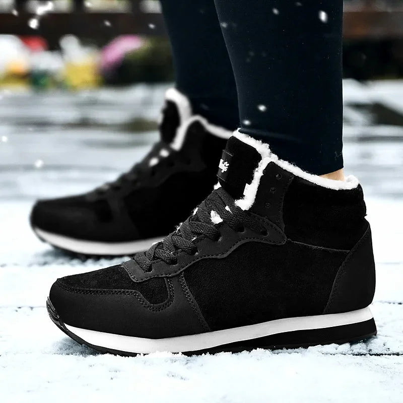 Winterschuhe – mit Fell gefüttert – rutschfest – Schnürschuhe – Winterschuhe für Herren-HauteBerlin