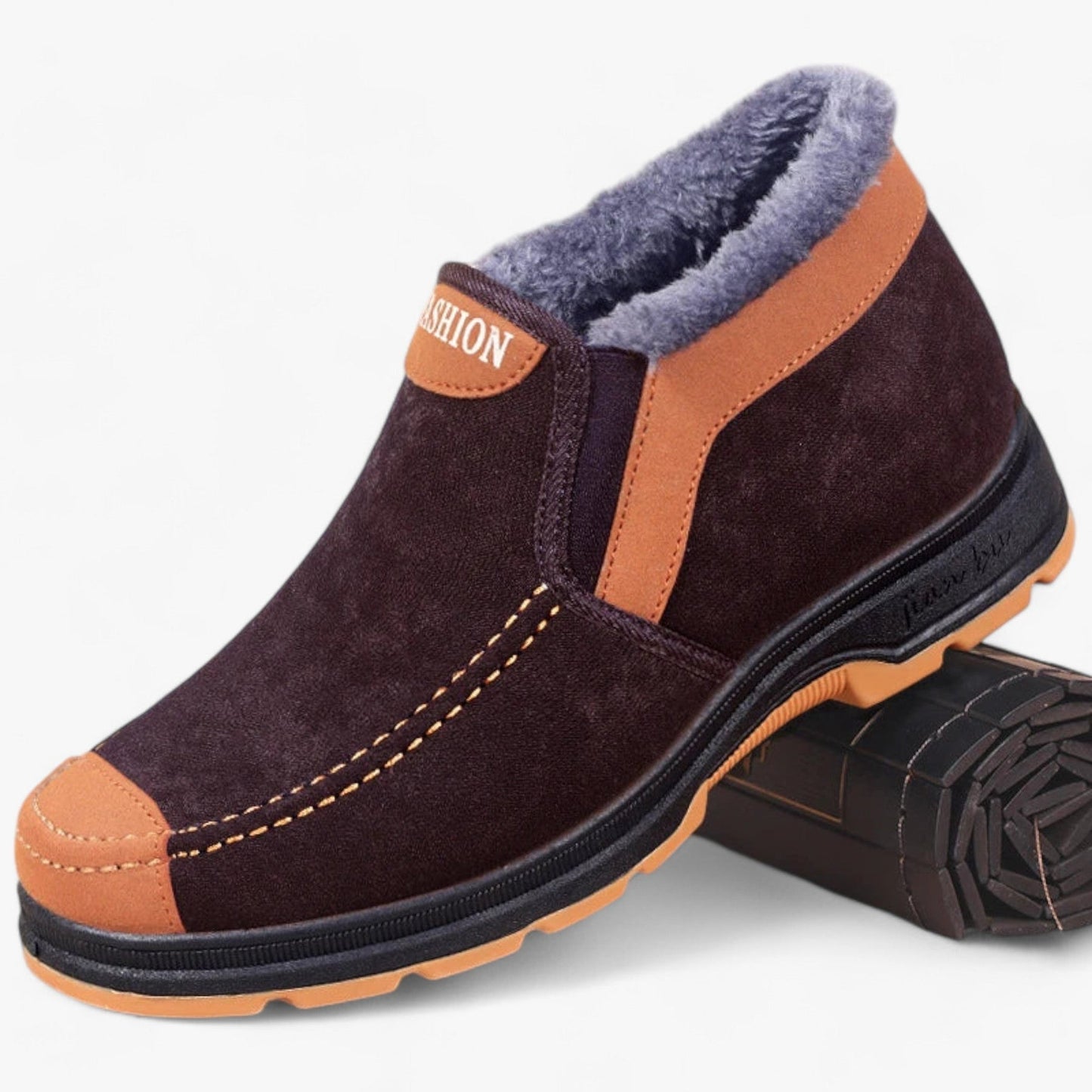 Winterschuhe | mit Fleece gefüttert | rutschfest | Slip-On-Schuhe | Herrenschuhe-HauteBerlin