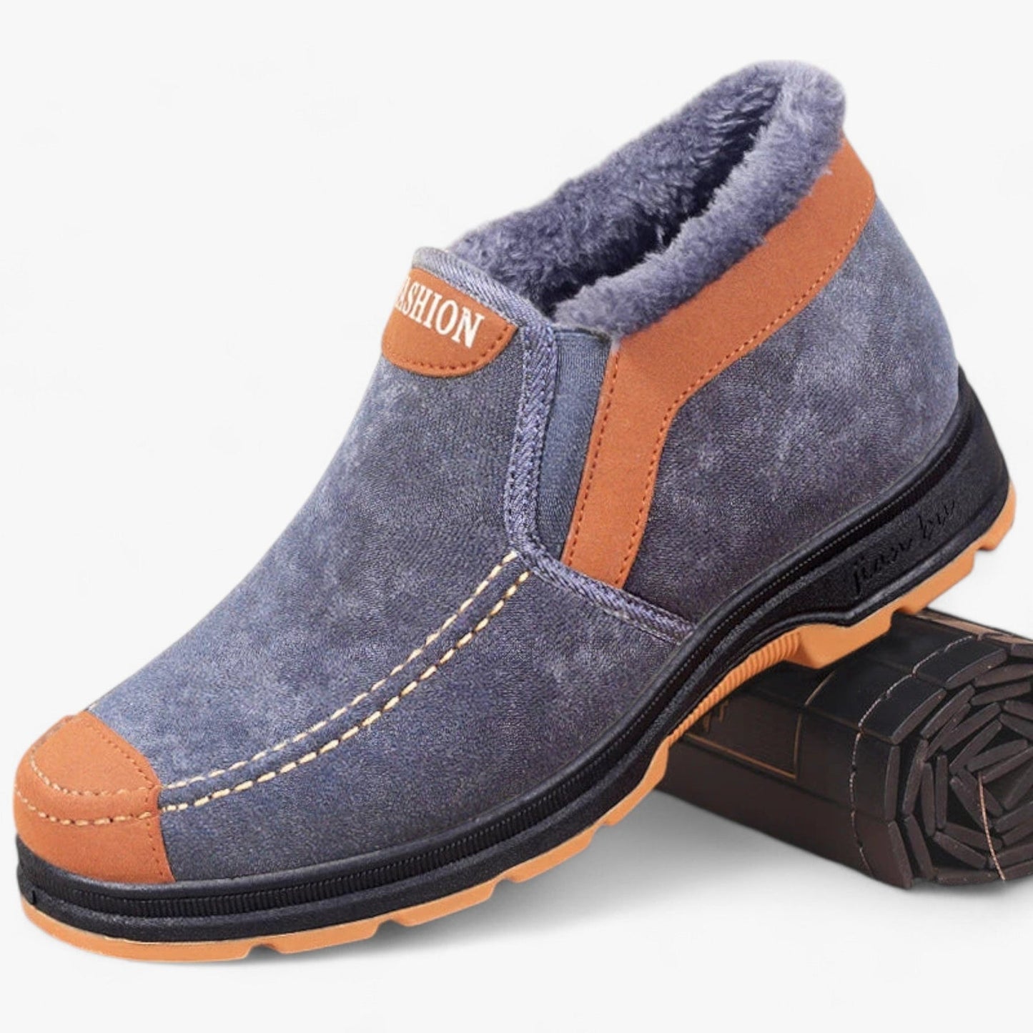 Winterschuhe | mit Fleece gefüttert | rutschfest | Slip-On-Schuhe | Herrenschuhe-HauteBerlin