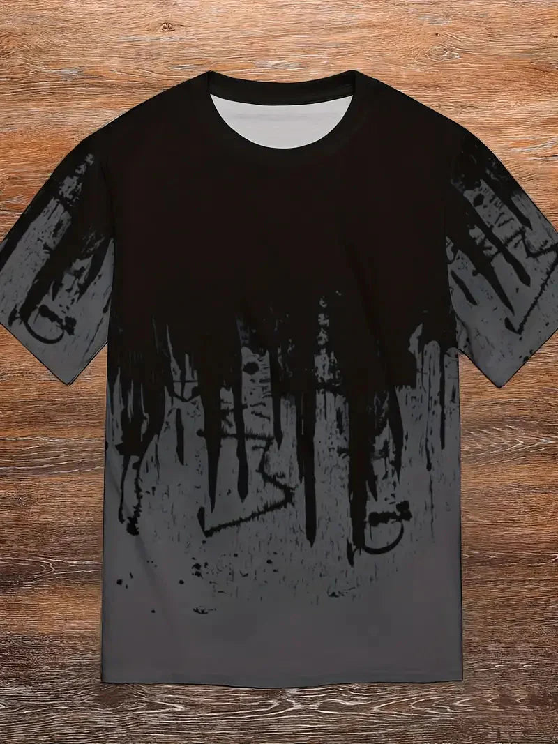 Zachary T-Shirt | Herren Casual Splash Print Hemd-HauteBerlin