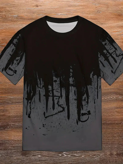 Zachary T-Shirt | Herren Casual Splash Print Hemd-HauteBerlin