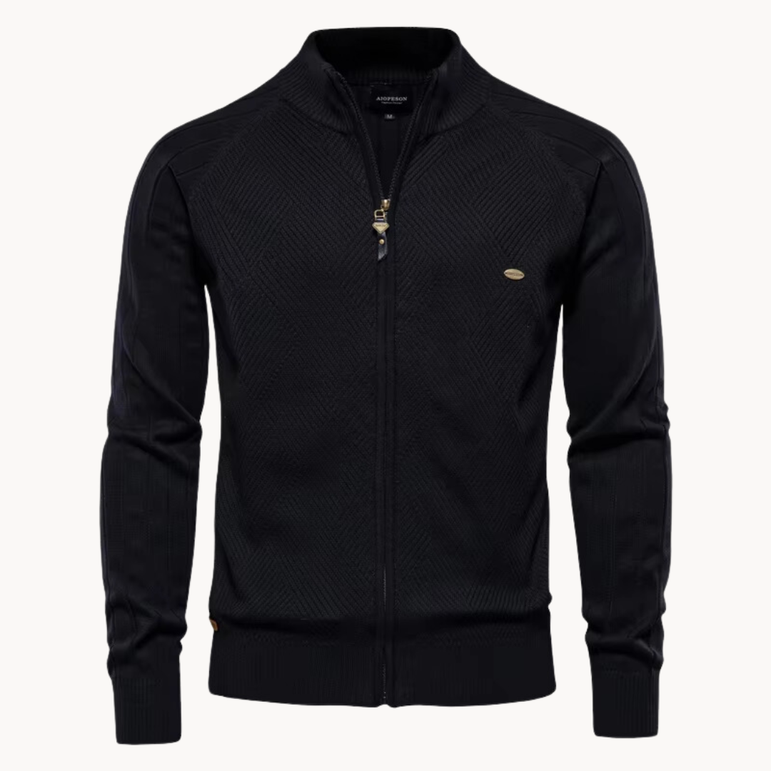 Zip-Up Cardigan – Leichter Strickcardigan für Männer-HauteBerlin