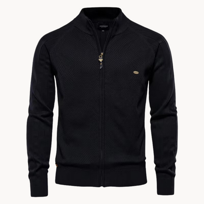 Zip-Up Cardigan – Leichter Strickcardigan für Männer-HauteBerlin