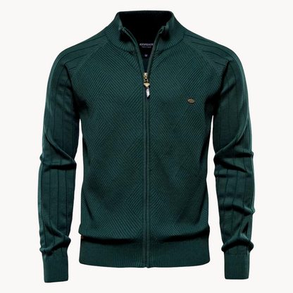 Zip-Up Cardigan – Leichter Strickcardigan für Männer-HauteBerlin