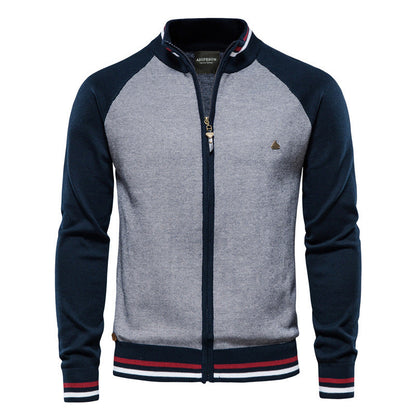 Zip-Up Cardigan – Leichter Strickcardigan für Männer-HauteBerlin