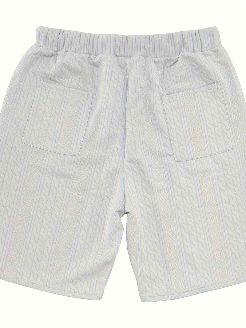Zweiteiliges Set | Gestrickt | Kurzarm | Co-Ord Sets Männer | Herren Kurzsets-HauteBerlin