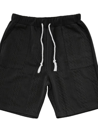 Zweiteiliges Set | Gestrickt | Kurzarm | Co-Ord Sets Männer | Herren Kurzsets-HauteBerlin