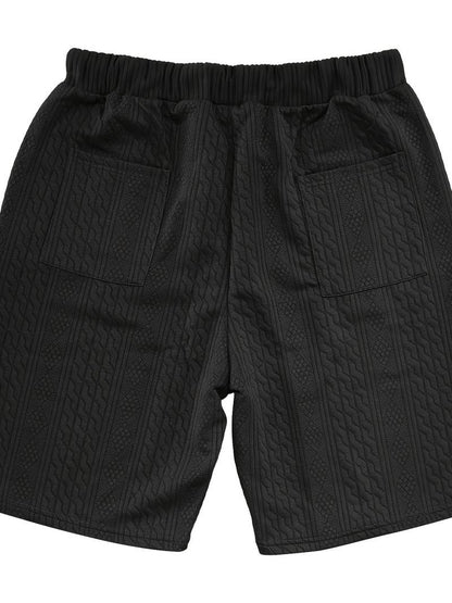 Zweiteiliges Set | Gestrickt | Kurzarm | Co-Ord Sets Männer | Herren Kurzsets-HauteBerlin