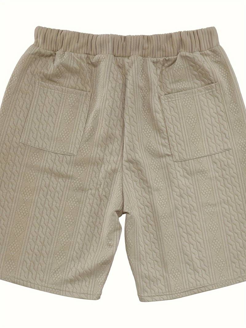 Zweiteiliges Set | Gestrickt | Kurzarm | Co-Ord Sets Männer | Herren Kurzsets-HauteBerlin