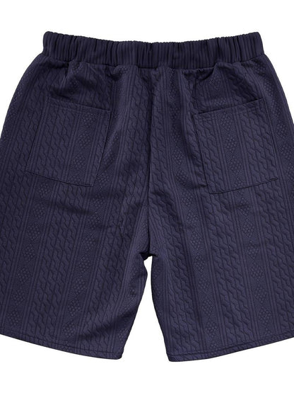 Zweiteiliges Set | Gestrickt | Kurzarm | Co-Ord Sets Männer | Herren Kurzsets-HauteBerlin