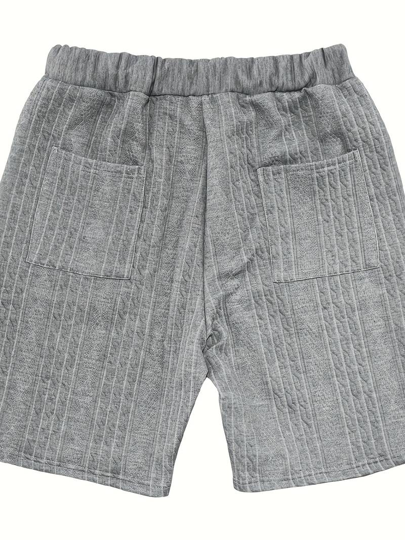 Zweiteiliges Set | Gestrickt | Kurzarm | Co-Ord Sets Männer | Herren Kurzsets-HauteBerlin