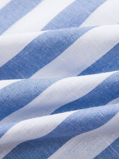 Zweiteiliges Set | Kurzarm | Leinen | Hemd- und Hosenset | Sommerkleidung für Männer-HauteBerlin