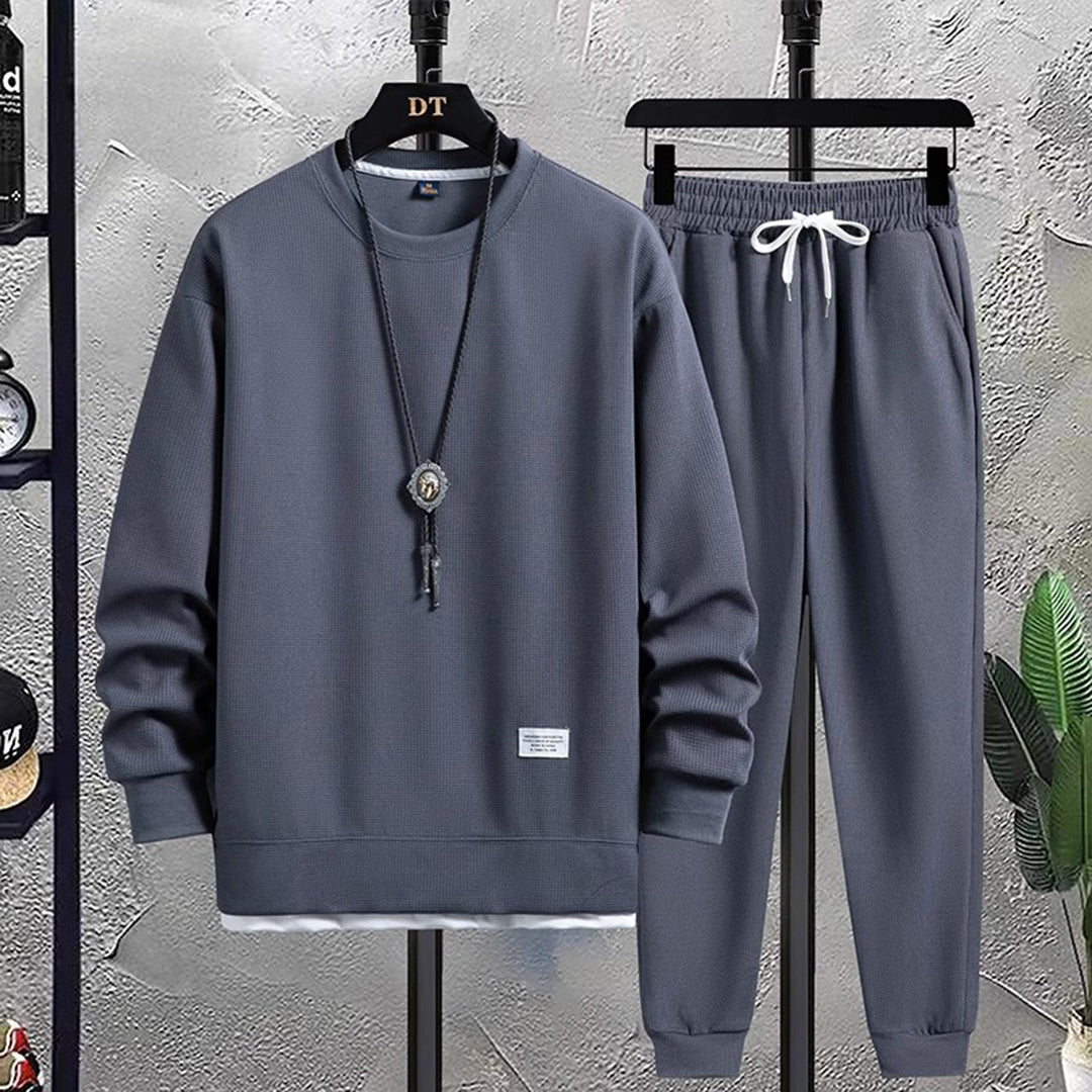 Zweiteiliges Set – Lässiges Jogging-Sweatshirt-Set für Männer-HauteBerlin