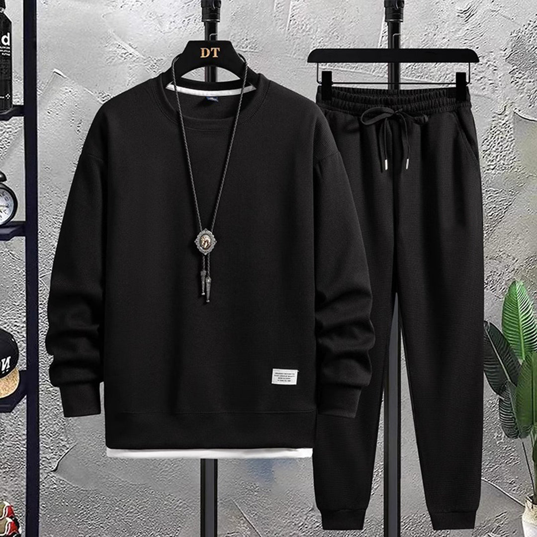 Zweiteiliges Set – Lässiges Jogging-Sweatshirt-Set für Männer-HauteBerlin