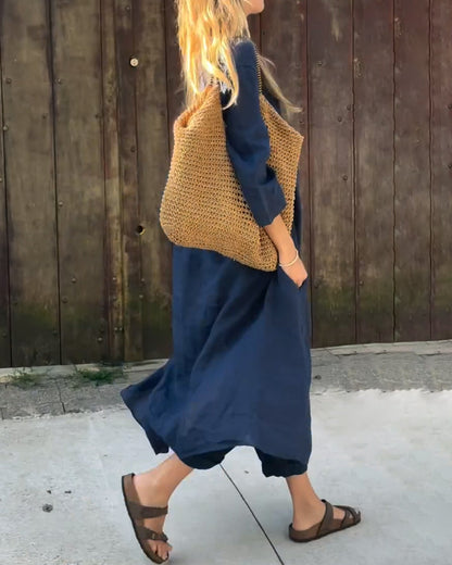 Zweiteiliges Set – Lässiges Oversize-Set aus Bluse und Hose für Damen für den Sommer-HauteBerlin