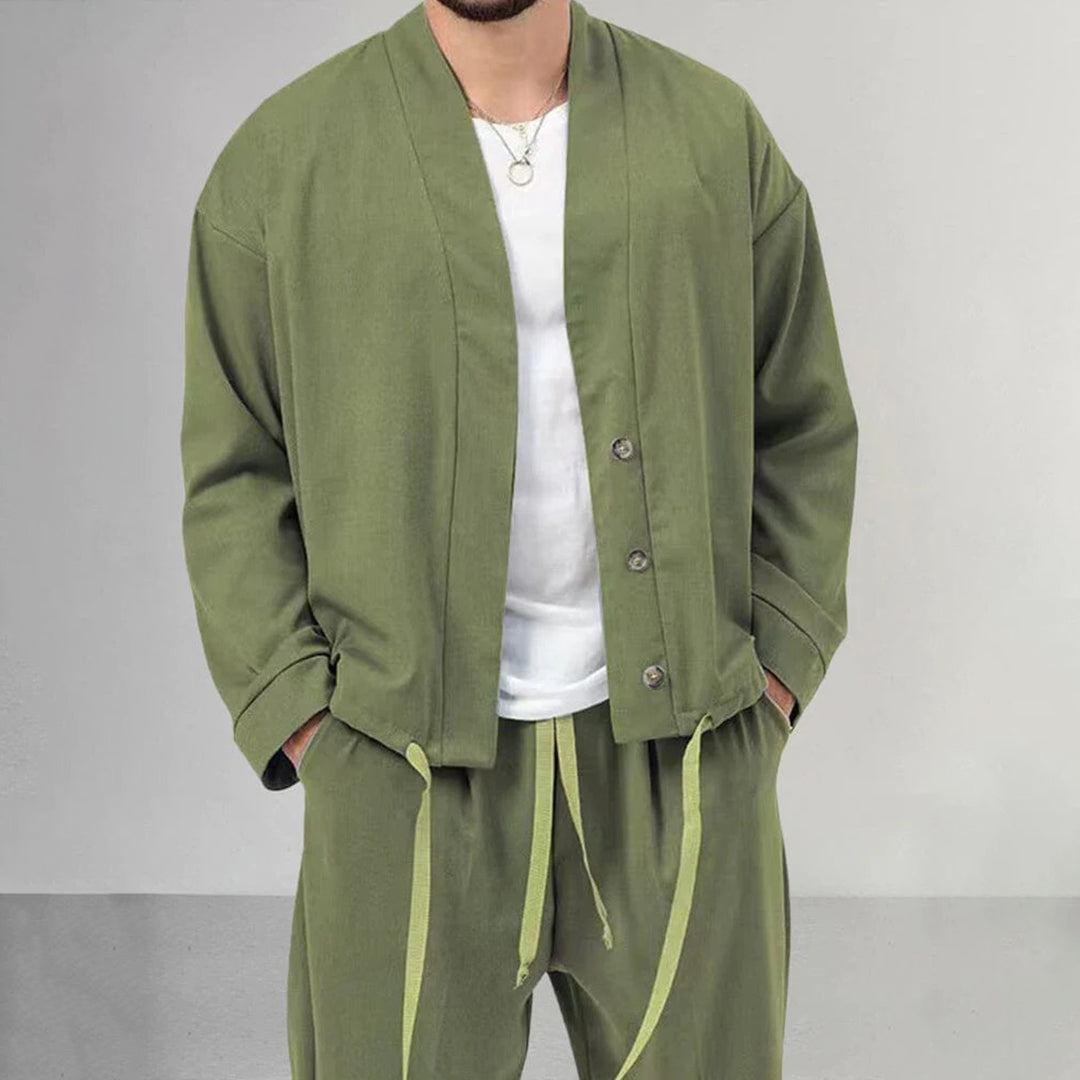 Zweiteiliges Set – Overshirt und Jogginghose für Männer-HauteBerlin