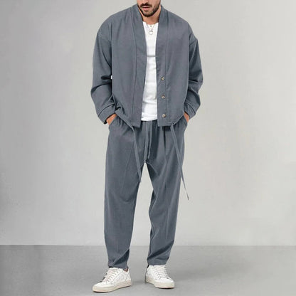 Zweiteiliges Set – Overshirt und Jogginghose für Männer-HauteBerlin