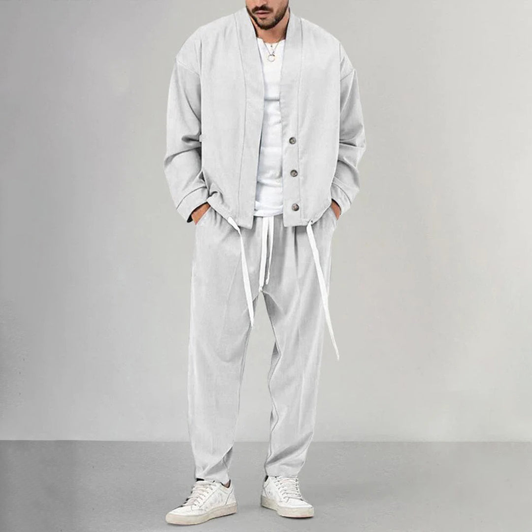 Zweiteiliges Set – Overshirt und Jogginghose für Männer-HauteBerlin