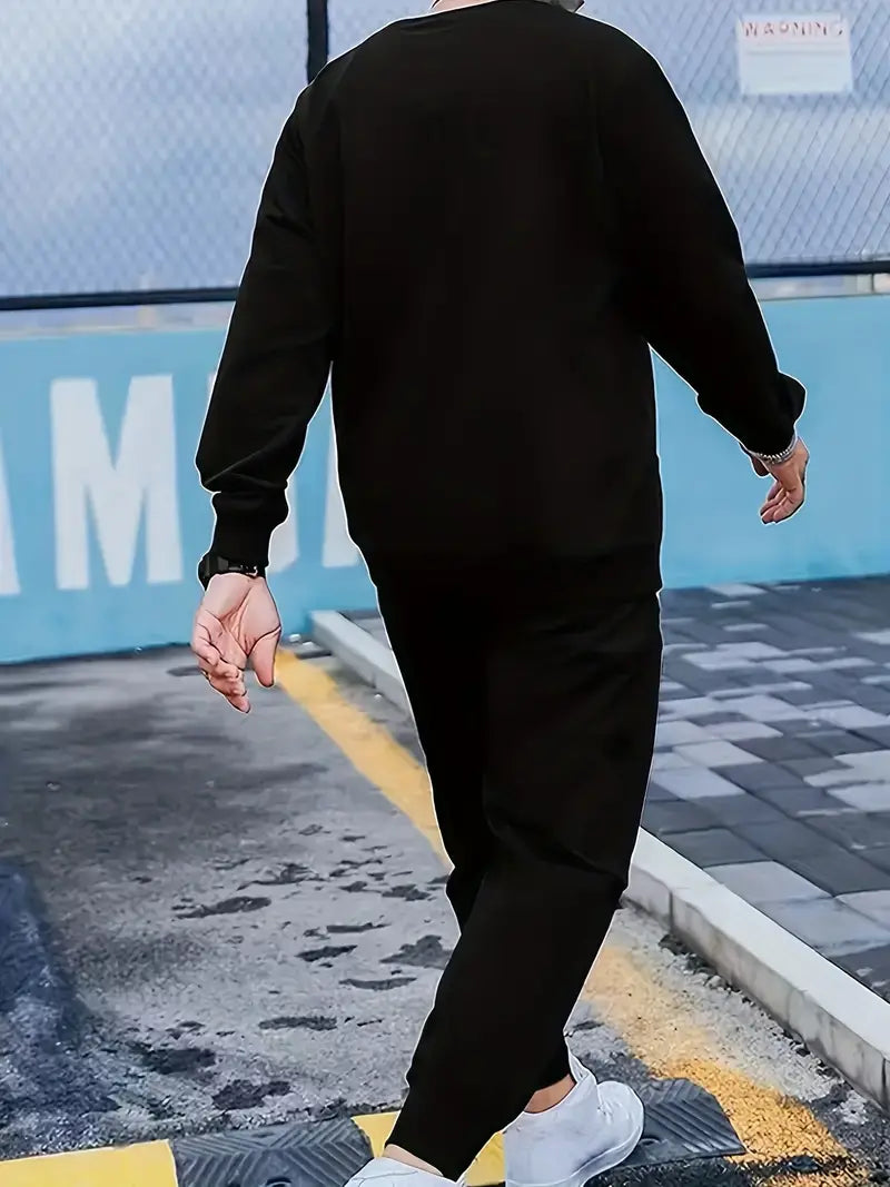 Sweatshirt- und Jogginghosen-Set | Kordelzug | Zweiteilig | Sweatshirt-Set | Jogginganzüge für Herren