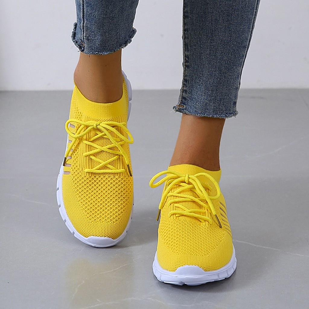 Rachele - Orthopädische Komfort-Damenturnschuhe-Gelb-35-HauteBerlin