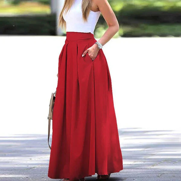Zafira - Eleganter Maxirock mit hoher Taille-HauteBerlin