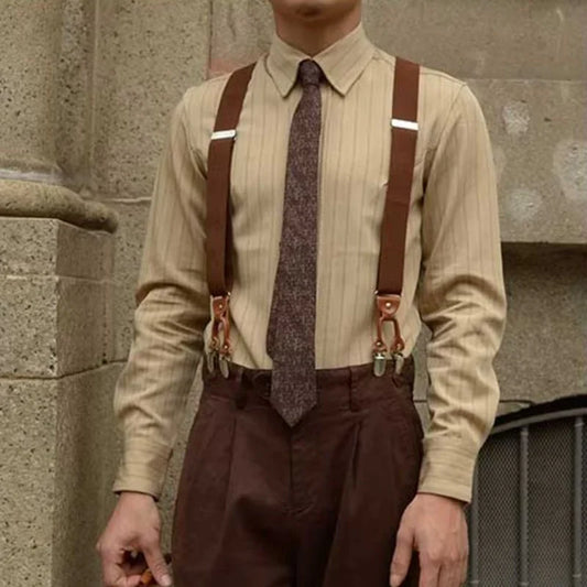 Anzughemd | Gestreift | Kragenhemd | Hemd mit Knopfleiste | Herrenhemd