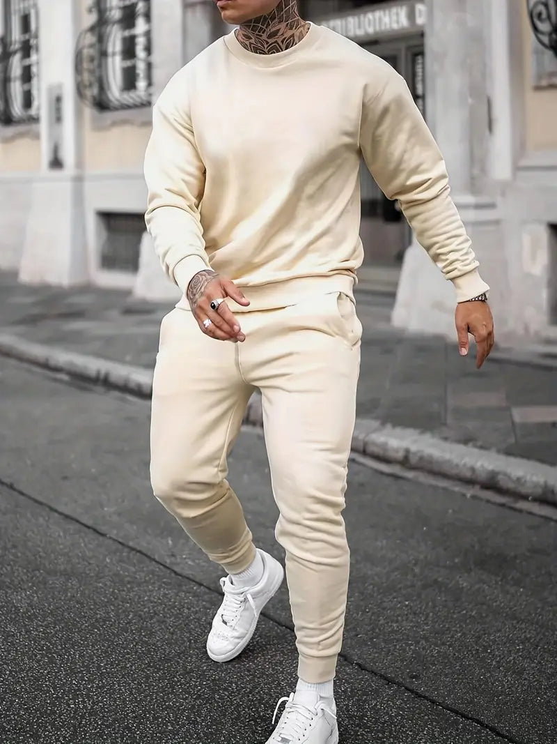 Sweatshirt- und Jogginghosen-Set | Kordelzug | Zweiteilig | Sweatshirt-Set | Jogginganzüge für Herren
