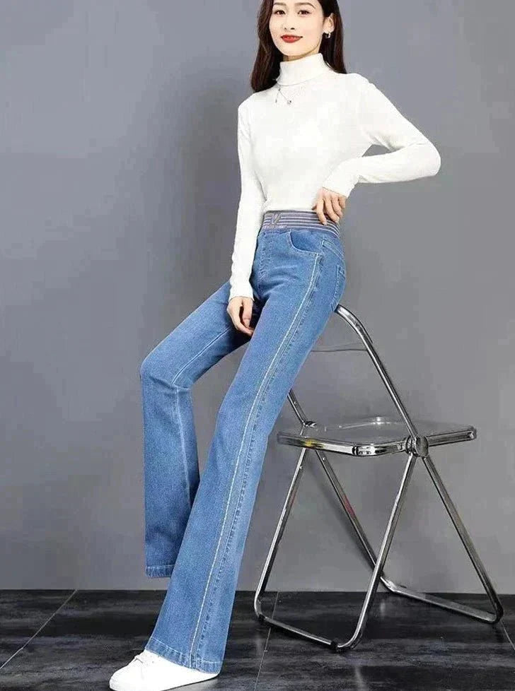 Vintessa – Damen Stretch-Jeans im Vintage-Look mit Hohem Bund-HauteBerlin