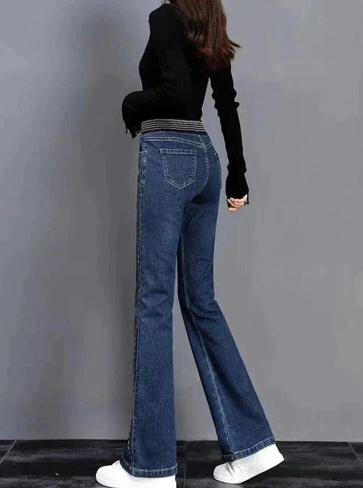 Vintessa – Damen Stretch-Jeans im Vintage-Look mit Hohem Bund-HauteBerlin