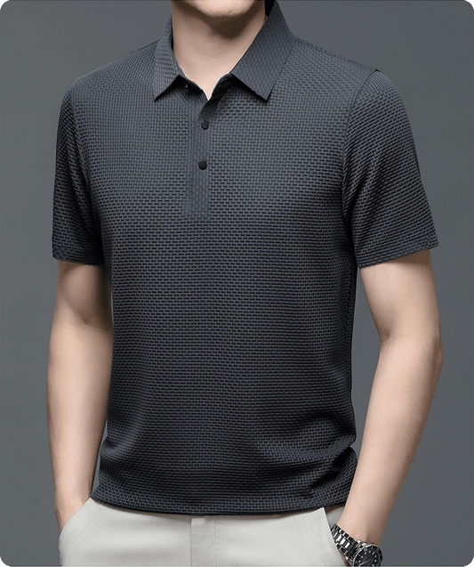 Polo-Shirt – Leicht – Knopfleiste – Hemd mit Kragen – Herren-Poloshirt