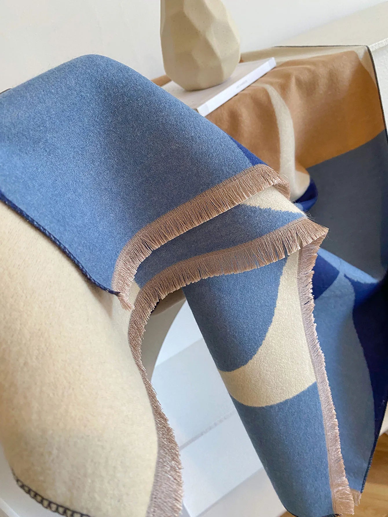 Großer Schal – Weicher Damenschal mit Muster